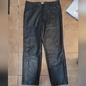Armani Collezioni Leather Pants
